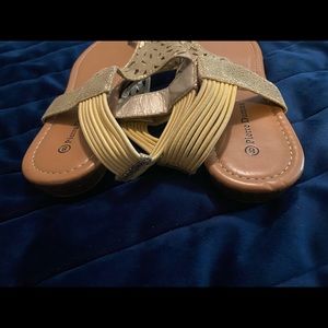 Gold sandals